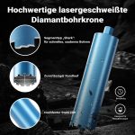 Terpo Diamantna vrtalna krona Ø 127 mm, 450 mm, navoj 1¼″ UNC, tip 1 Shark Delavnica in orodje