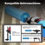 Terpo Diamantna vrtalna krona Ø 127 mm, 450 mm, navoj 1¼″ UNC, tip 1 Shark Delavnica in orodje