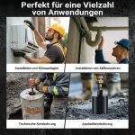 Terpo Diamantna vrtalna krona Ø 132 mm, 450 mm, navoj 1¼″ UNC, tip 2 Mesh Delavnica in orodje