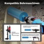 Terpo Diamantna vrtalna krona Ø 152 mm, 450 mm, navoj 1¼″ UNC, tip 1 Shark Delavnica in orodje