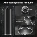 Terpo Diamantna vrtalna krona Ø 152 mm, 450 mm, navoj 1¼″ UNC, tip 2 Mesh Delavnica in orodje
