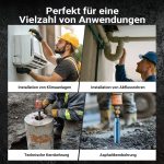 Terpo Diamantna vrtalna krona Ø 67 mm, delovna dolžina 450 mm, navoj 1¼″ UNC, tip 1 Shark Delavnica in orodje