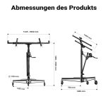 Terpo Dvigalo za plošče – nosilnost 68 kg, mere 1300 x 1450 x 1400 mm Delavnica in orodje