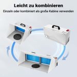 Terpo Dvojna airbrush odsesovalna kabina 8 m³/min Airbrush