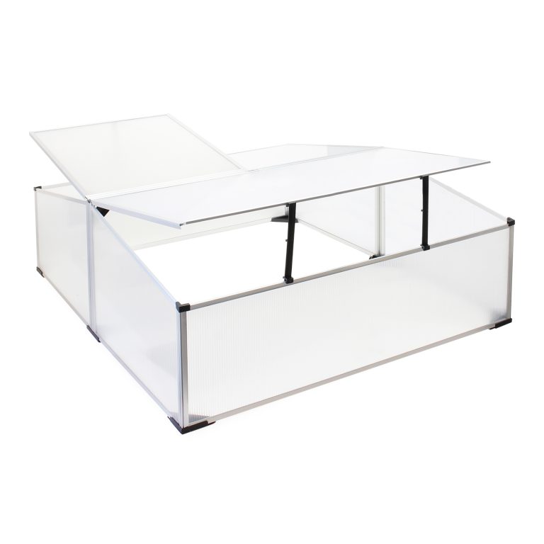 Terpo Dvojni mini rastlinjak 100 × 120 × 40 cm – aluminij, 3 pokrovi