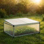 Terpo Dvojni mini rastlinjak 100 × 120 × 40 cm – aluminij, 3 pokrovi
