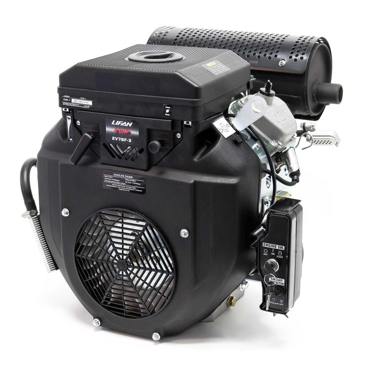 Terpo Dvovaljni bencinski motor 15 kW (20,4 KM), premer gredi 25 mm, električni zagon – za traktorje in bagre Motorji in pogoni