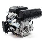 Terpo Dvovaljni bencinski motor 15 kW (20,4 KM), premer gredi 25 mm, električni zagon – za traktorje in bagre Motorji in pogoni