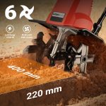 Terpo Električna vrtna freza 1500 W – delovna globina 22 cm, 24 rezil