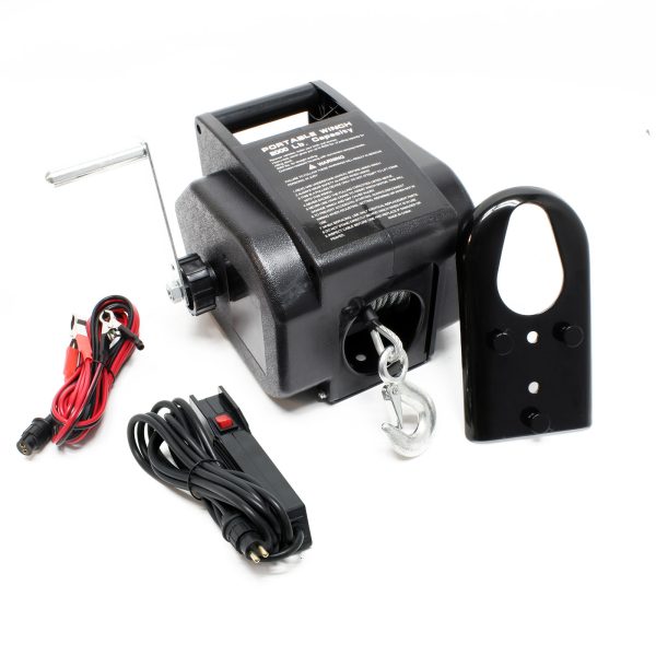 Terpo Električni vitel 12 V 280 W do 2721 kg – jekleno vrv 9,2 m, s kavljem in daljinskim upravljanjem