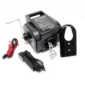 Terpo Električni vitel 12 V 280 W do 4990 kg – jekleno vrv 10,5 m, s kavljem in daljinskim upravljanjem