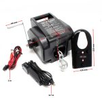 Terpo Električni vitel 12 V 280 W do 4990 kg – jekleno vrv 10,5 m, s kavljem in daljinskim upravljanjem