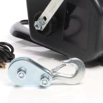 Terpo Električni vitel 12V 350W do 1570 kg – motorni vitel s 1,8 m/min, kavljem in montažno ploščo za reševanje vozil
