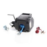 Terpo Električni vitel 12V 350W do 1570 kg – motorni vitel s 1,8 m/min, kavljem in montažno ploščo za reševanje vozil