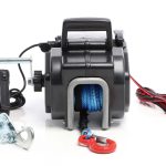 Terpo Električni vitel 12V 450W do 2267 kg, 1,38 m/min, z ročico in kljukami – motorni vitel za reševanje vozil in čolnov