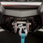 Terpo Električni vitel 907 kg (2000 lbs), 12 V, 1 KM – komplet z 12,5 m jeklenim kablom in vodilom za kabel za terence in prikolice