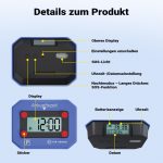Terpo Elektronska parkirna ura z nočnim načinom in SOS signalom, senzor gibanja, homologirana
