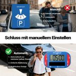 Terpo Elektronska parkirna ura s solarnim panelom – digitalna parkirna ura s samodejnim preklopom časa, kompaktna