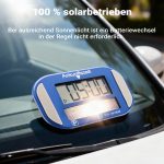 Terpo Elektronska parkirna ura s solarnim panelom – digitalna parkirna ura s samodejnim preklopom časa, kompaktna