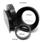 Terpo Komplet 5 m odtočnega kanala 140 × 115 mm s pocinkano rešetko, 1,5 t Fasada, vrata, ograja