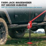 Terpo Farm dvigalka 150 cm (60") – 3000 kg, terenska dvigalka z zobato letvico za terenska vozila in ATV