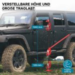 Terpo Farm dvigalka 150 cm (60") – 3000 kg, terenska dvigalka z zobato letvico za terenska vozila in ATV