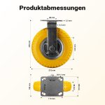 Terpo Fiksno kolesce – Ø 215 mm, nosilnost 100 kg Delavnica in orodje
