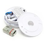 Terpo Fotoelektrični dimni javljalnik z 9 V baterijo, 85 dB, EN 14604 Požarna varnost