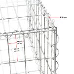 Terpo Gabion 100 × 80 × 30 cm – vroče pocinkana žična košara