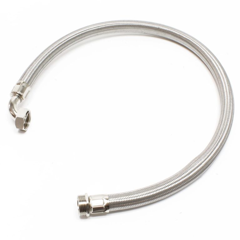 Terpo Gibljiva armirana cev iz nerjavnega jekla 0,8 m DN25 – notranji navoj 1 palec