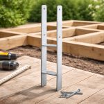 Terpo H-sidro za steber 71 × 600 mm – komplet 1 kosov, vroče cinkano Gradbeni materiali in pripomočki