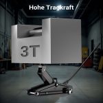 Terpo Hidravlična dvigalka 3 t z višino dviga 13,5–40 cm – kompaktna avtomobilska dvigalka iz jekla Q235 za vozila, SUV-je in prikolice