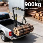 Terpo Hidravlični nakladalni žerjav (pickup kran) višine 1800 mm z nosilnostjo 900 kg in vrtljivim obročem 360° – masivno stojalo za montažo na tla, delavniški žerjav