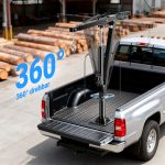 Terpo Hidravlični nakladalni žerjav (pickup kran) višine 1800 mm z nosilnostjo 900 kg in vrtljivim obročem 360° – masivno stojalo za montažo na tla, delavniški žerjav