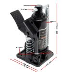 Terpo Hidravlični valj za motoristično dvigalko 680 kg – nadomestni del, višina 205–315 mm