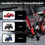 Terpo Hidravlično dvigalo 3-v-1 do 300 kg – za motor, ATV, kosilnico in štirikolesnik