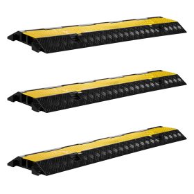 Terpo Kabelski most 98x24x4,5 cm, 3 kosi, nosilnost 13 t – zaščita kablov z 2 kanaloma za prevoz do 30 km/h
