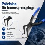 Terpo Klešče za varovalne obroče z 90° konicami, dolžina 65 mm Delavnica in orodje