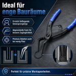 Terpo Klešče za varovalne obroče z 90° konicami, dolžina 65 mm Delavnica in orodje