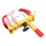 Terpo Kolesna sponka proti kraji 480x245–340x73 mm, za pnevmatike 175–225 mm, jeklena, s 2 ključi