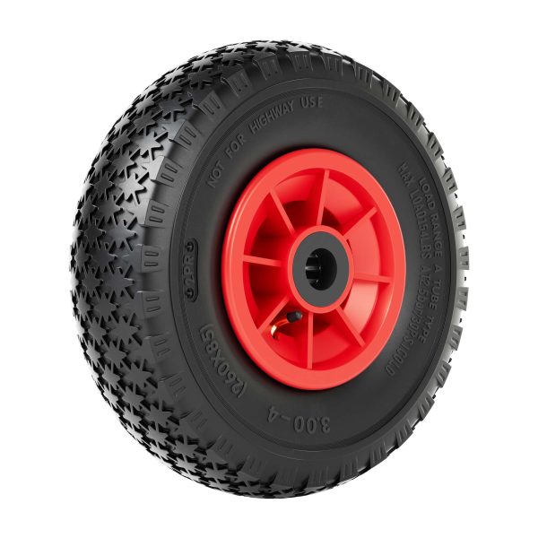 Terpo Kolo za samokolnico 3.00-4 – plastično platišče, kotni ventil, 90 kg
