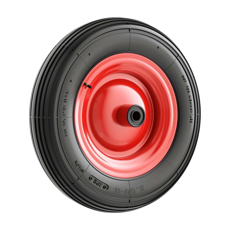 Terpo Kolo za samokolnico 4.00-8 – kovinsko platišče, kotni ventil, nosilnost 160 kg