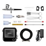 Terpo Kompaktni airbrush komplet HS-A9K s šobami 0,2–0,5 mm Airbrush