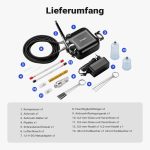 Terpo Kompaktni airbrush komplet HS-A9K s šobami 0,2–0,5 mm Airbrush