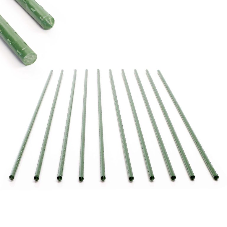 Terpo Komplet 10 opornih palic za rastline 150 cm, Ø 11 mm – zelene
