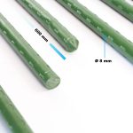 Terpo Komplet 10 opornih palic za rastline 60 cm, Ø 8 mm – zelene