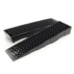 Terpo Komplet 2 ekstra ploskih avtomobilskih ramp, 700 × 200 × 78 mm, nosilnost 3000 kg na par, reciklirani HDPE Prikolice