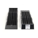 Terpo Komplet 2 ekstra ploskih avtomobilskih ramp, 700 × 200 × 78 mm, nosilnost 3000 kg na par, reciklirani HDPE Prikolice