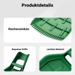 Terpo Komplet 2 grabelj za listje – plastika, ergonomski ročaj