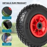 Terpo Komplet 2 koles za samokolnico 3.00-4 – plastično platišče, kotni ventil, 90 kg